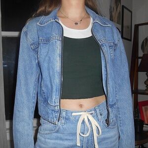 Brandy Melville Denim Jacket with zipper